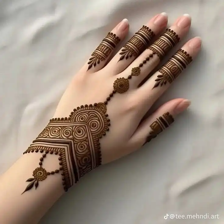 girlish mehndi design